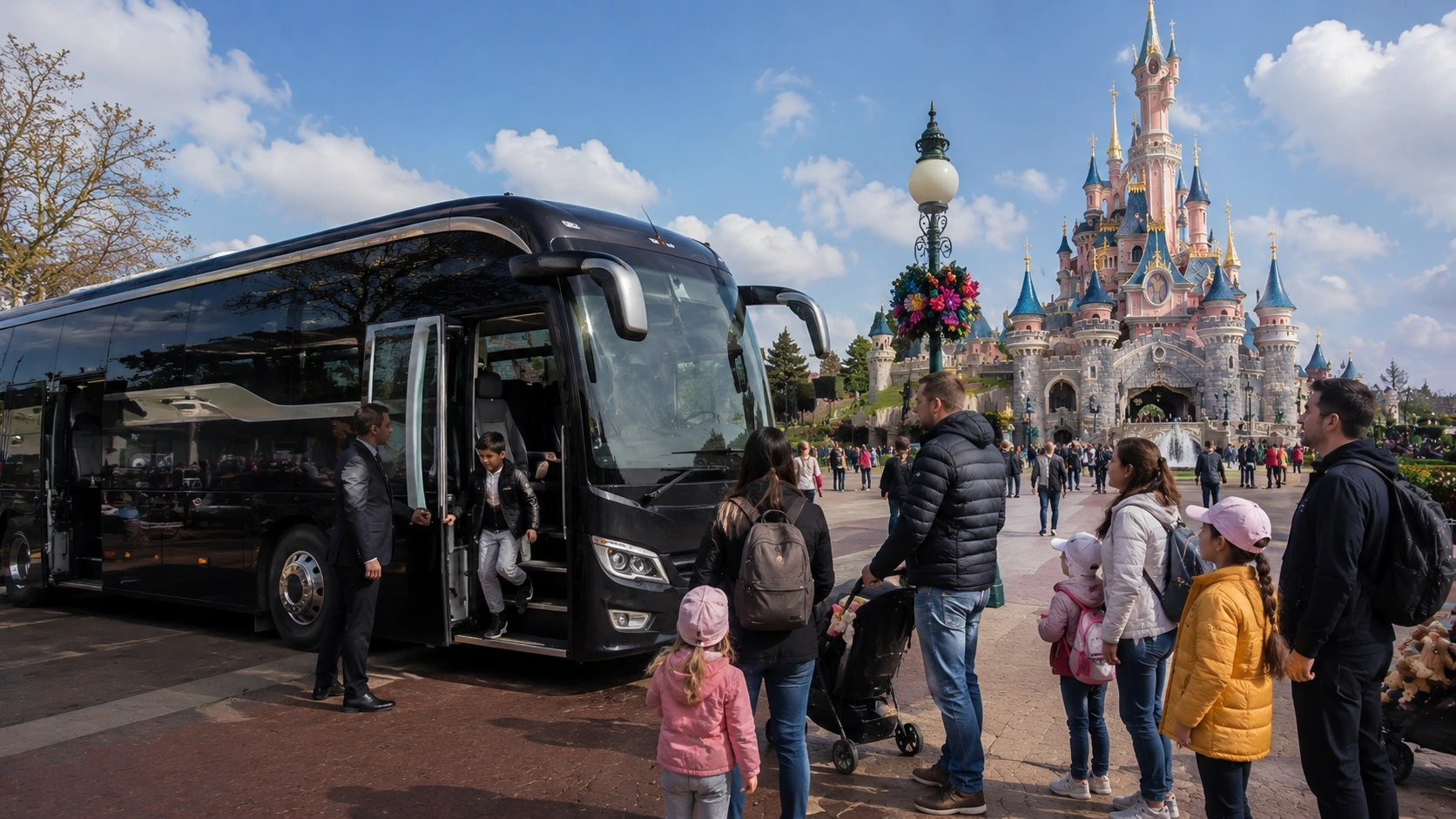 Coach group transfer to Disneyland Paris — up to 80 seats