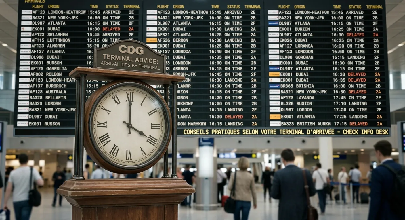 Practical tips by arrival terminal at CDG airport
