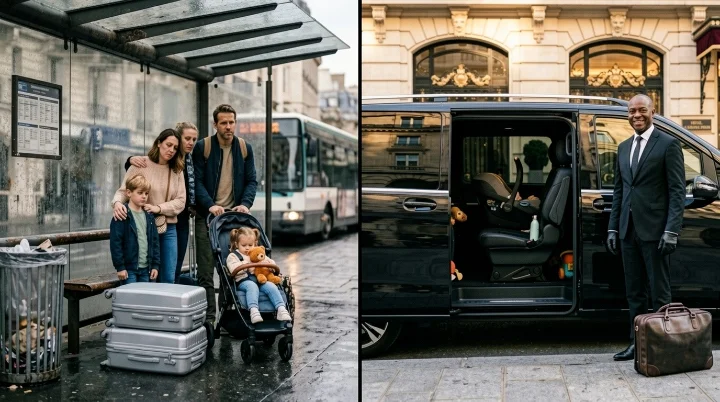 Private transfer over public transport for Disneyland Paris