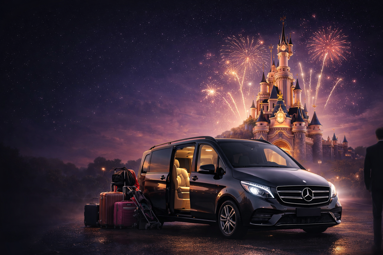 Van Mercedes privé Disneyland Paris